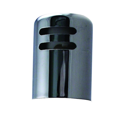 Westbrass 1-5/8" x 2-1/4" Solid Brass Air Gap Cap Only, Non-Skirted, Polished Chrome D201-26